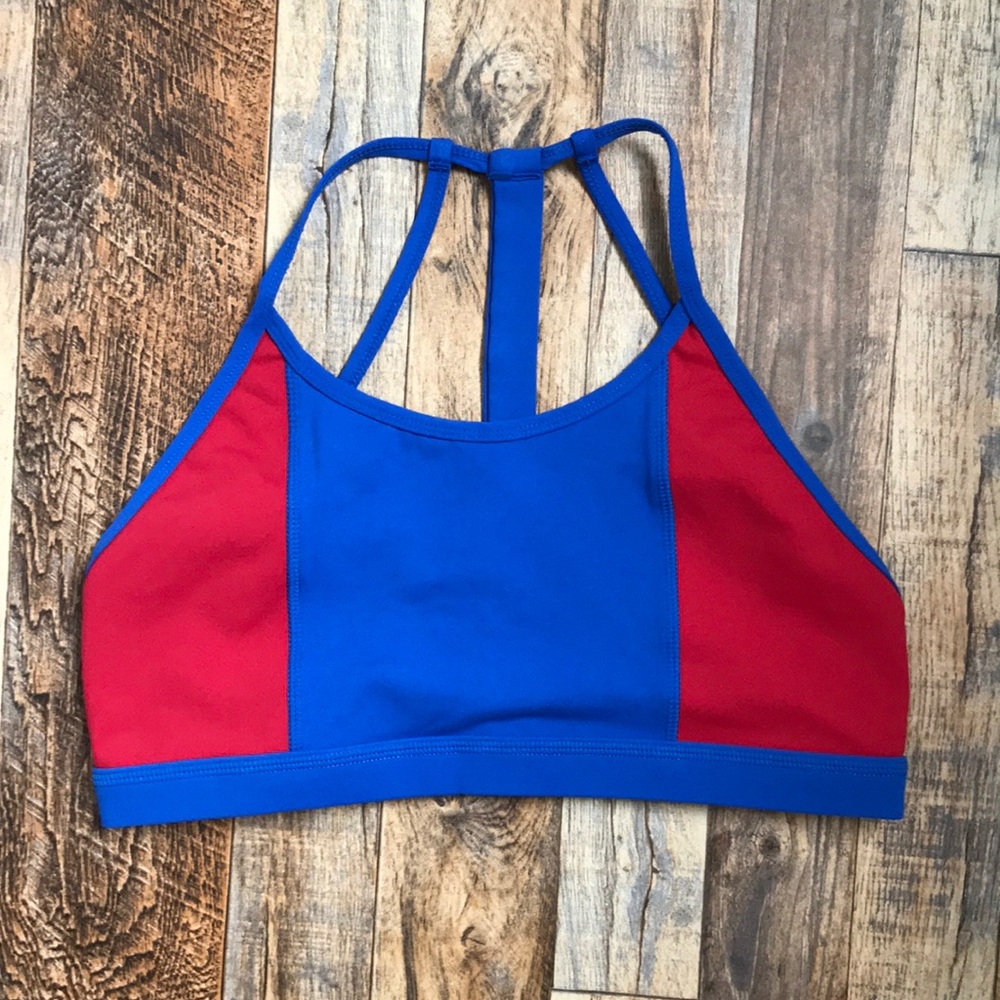 Born Primitive Red and Blue Sports Bra